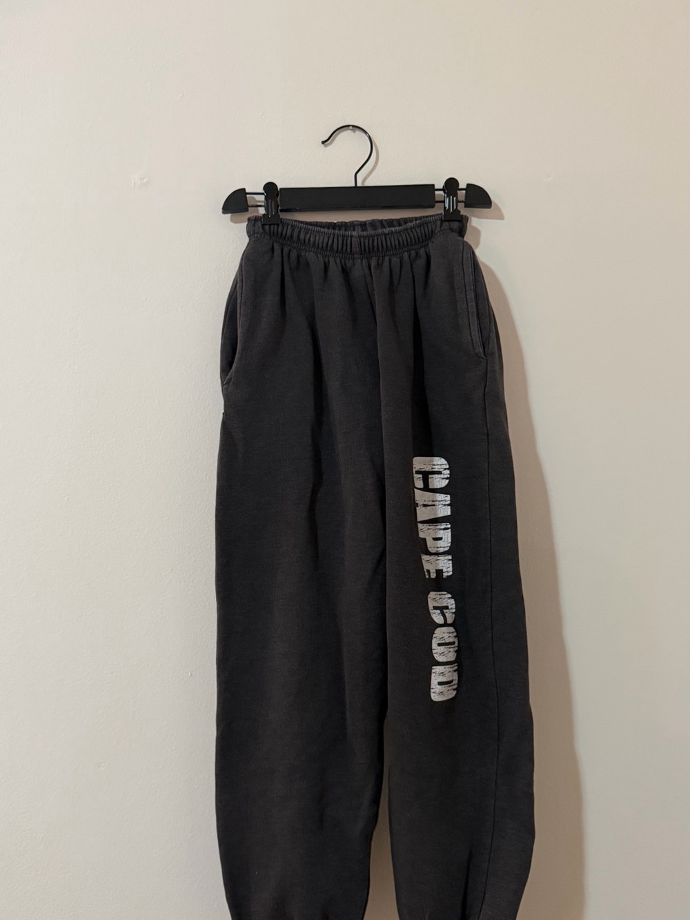 Cape Cod Black Sweatpants with Side Logo